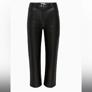 Aritzia Wilfred Cropped Leather Pants
